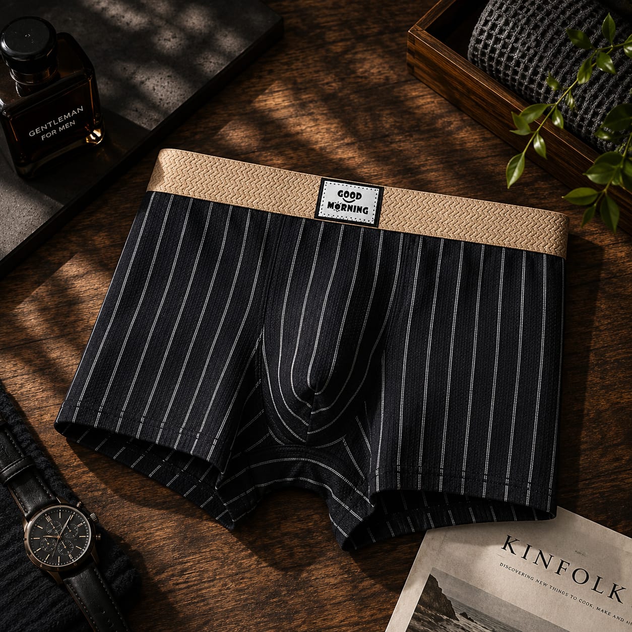 GOOD MORNING PREMIUM BOXER (BLACK)